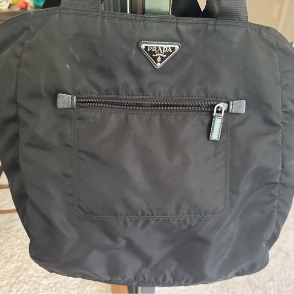 Prada Tessuto Two Way Bag (BLACK) - Picture 9 of 13